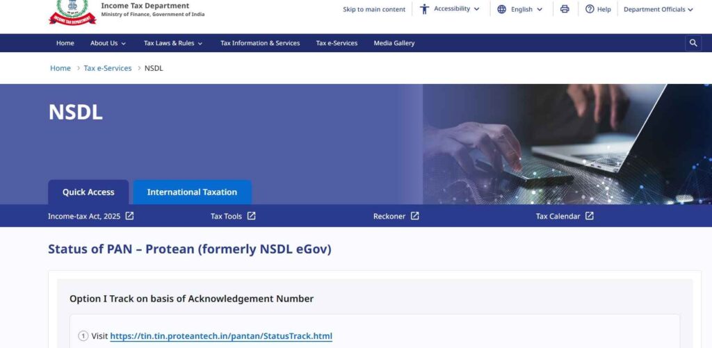 How to Check Pan Card Status in Online